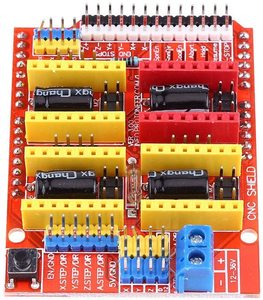 3D Printer CNC Shield V3, 4 Axis <strong>Control</strong> Expansion Board <strong>with</strong> A4988 <strong>Motor</strong> Driver