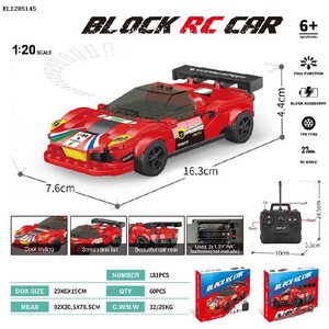 CE CPC <strong>RC</strong> Racing 6 Style DIY Assembly Bricks Set 1:20 Remote Control Racing Sports Car <strong>Model</strong> Building Blocks Plastic Toy - Product Image 2
