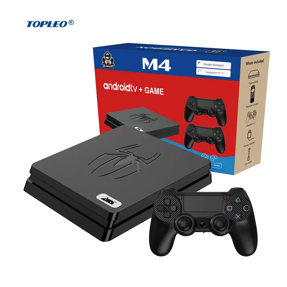 Consola de juegos Topleo 2,4g inalámbrica 4K HD controlador de tarjeta Retro caja de videojuegos 500 en 1 M5 consola clásica de juegos