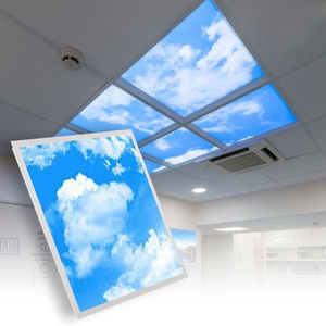 Factory Sourced <strong>LED</strong> Panel Light <strong>60</strong>*60CM 603*603 595x595 Ceiling Skylight Panel With Cloud Sky Pattern 2x4 Ft Aluminum Body - Product Image 1