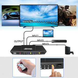 TESmart CCTV <strong>Switch</strong> 3 to 1 HDMI With S/PDIF L/R <strong>Audio</strong> Embedder HDMI Extractor for Meeting 4K 3x1 <strong>Video</strong> HDMI Selector Switcher - Product Image 5