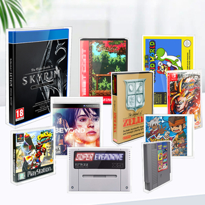 ตัวป้องกันตลับหมึกสำหรับสวิตซ์ NES กล่องป้องกันสัตว์เลี้ยงเกม NDS Lite ปลอกการ์ด PS2 PS3 PS4 Xbox เคสใส PS5