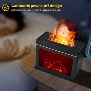 Schlussverkauf Luftbefeuchter Maschine automatisches Ausschalten Design Kamin Aroma-Diffusor Aromatherapie Luftbefeuchter