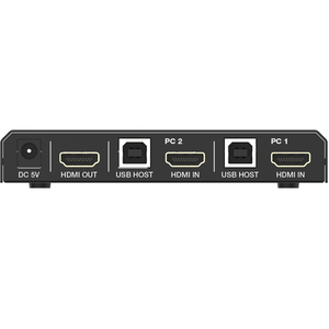 18Gbps HDMI 2乘1 KVM切换器4K @ 60Hz 4:4:4 HDCP 2.2兼容USB 2.0 HDR 10模拟L/R音频输出2端口HDMI KVM开关 - Product Image 3