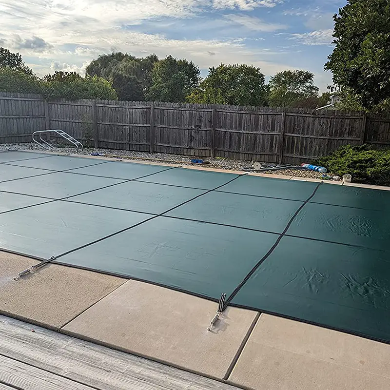 Cubierta de piscina al aire libre BN con cubierta de seguridad, herramienta de instalación, cubierta de piscina retráctil para piscina térmica