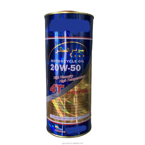 Motosiklet yağı SL 20W50 1L 4T yuvarlak teneke yağı güneydoğu asyaya ihraç