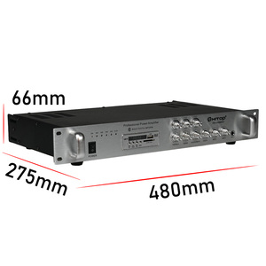 80W for Bluetooth Power Amplifier USB SD AUX <strong>Inputs</strong> FM MP3 <strong>Source</strong> Mixer Receiver Metal Shell for Conference Background Music WiF - Product Image 6
