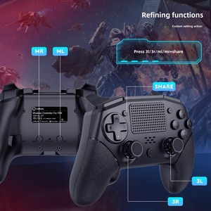 Silicona antideslizante para controlador de juego inalámbrico Bluetooth para PS4 Función macro Función de vibración Compatible PC Android IOS - Product Image 4