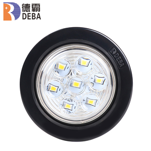 Deba CCC CQC ได้รับการรับรอง2นิ้วรอบ12V 24V 7ชิ้นโคมไฟ LED สีแดงสีขาวสำหรับรถบรรทุกรถพ่วงรถบรรทุกไฟ LED - Product Image 2