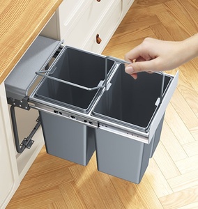 Papelera de reciclaje 2 en 1 HNOSS, cubo de basura, cubo de basura de cocina, cubo de basura integrado - Product Image 6