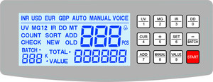 AL-6300 portátil con batería recargable, contador de dinero falso, máquina para contar varias monedas - Product Image 5