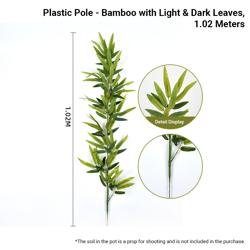 Tige en plastique peu profonde phyllostachys pubescens -1,02 m