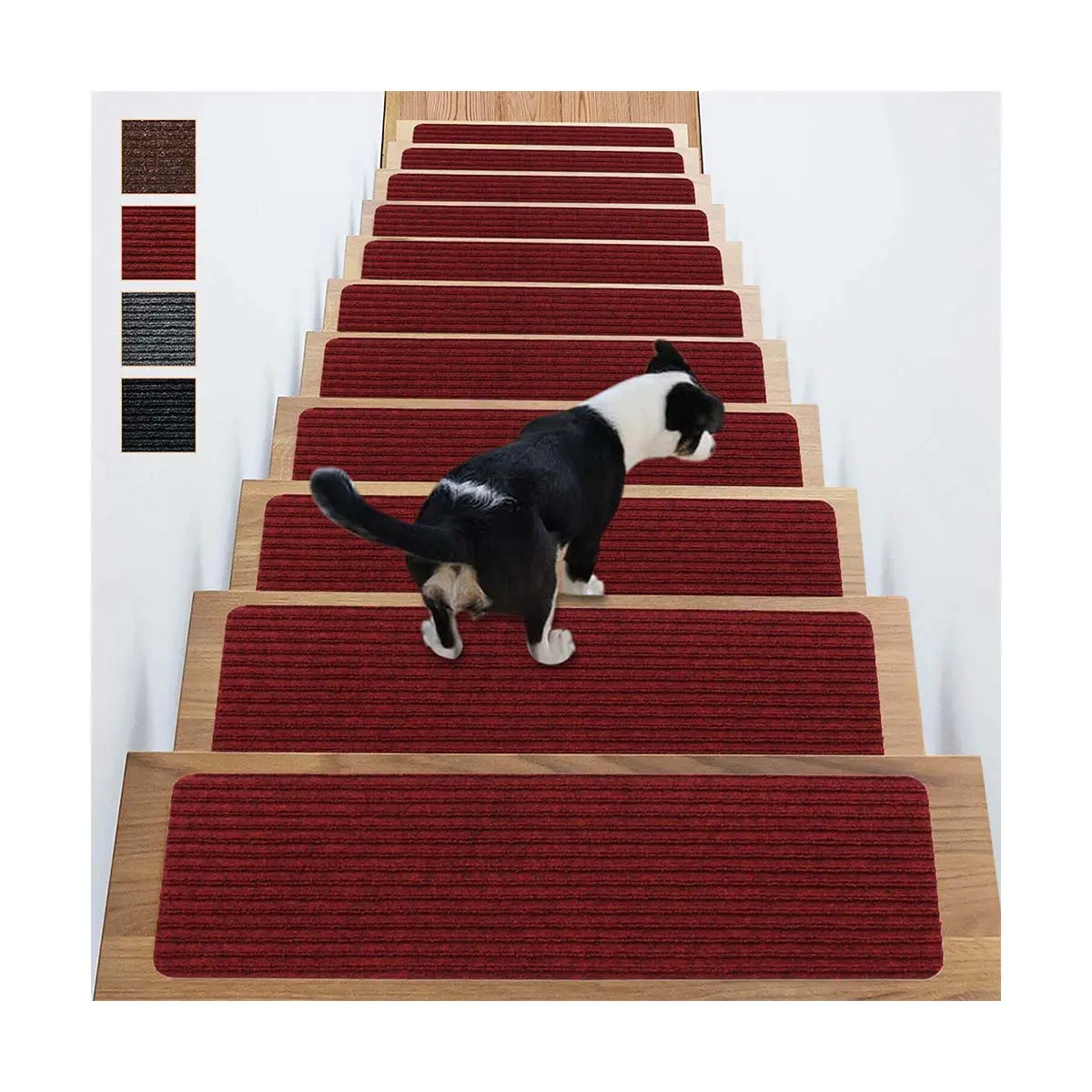 8 "x 30" Anti Moving Grip Treppen profil Teppich Treppen matten läufer für Holz stufen