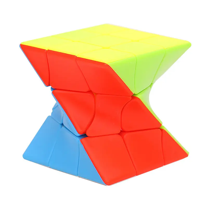 Zcube Twist 3x3x3マジックキューブステッカーレス教育用ツイストスピードパズルおもちゃ子供用