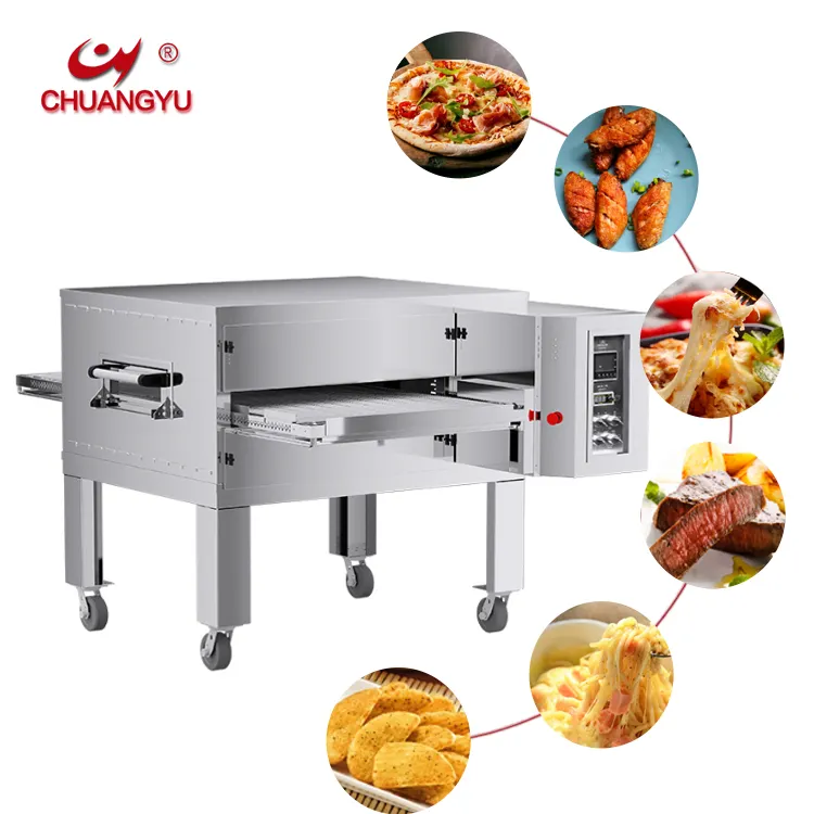Chuangyu commercial 12/16/22/32 inch Automatic chain type electric pizza oven Stainless Steel Pizza Oven