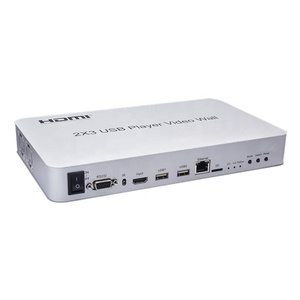 6 screens HDMI video wall processor 2x3 with media player 4K <strong>input</strong> - Product Image 1