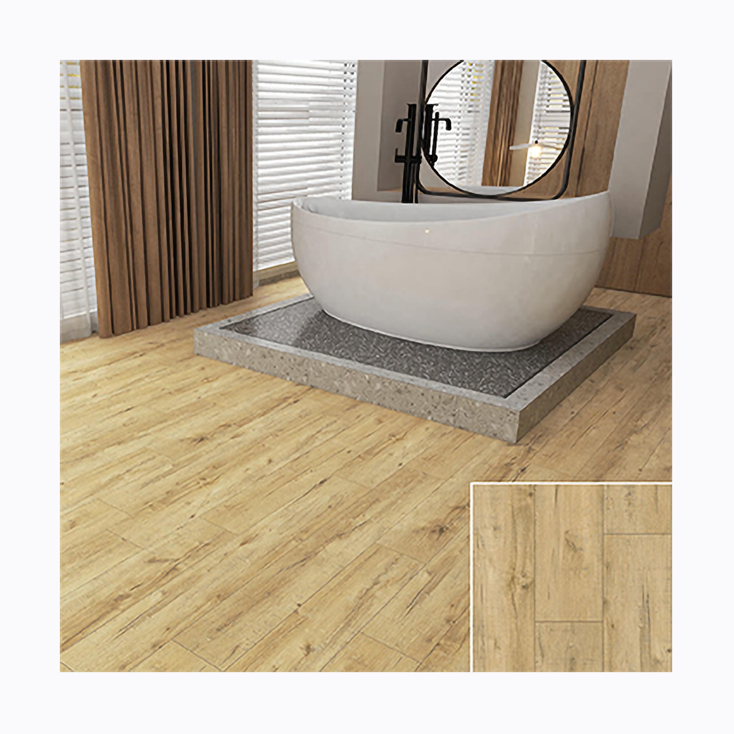 MGM88007-014 de tablón de vinilo para pisos SPC