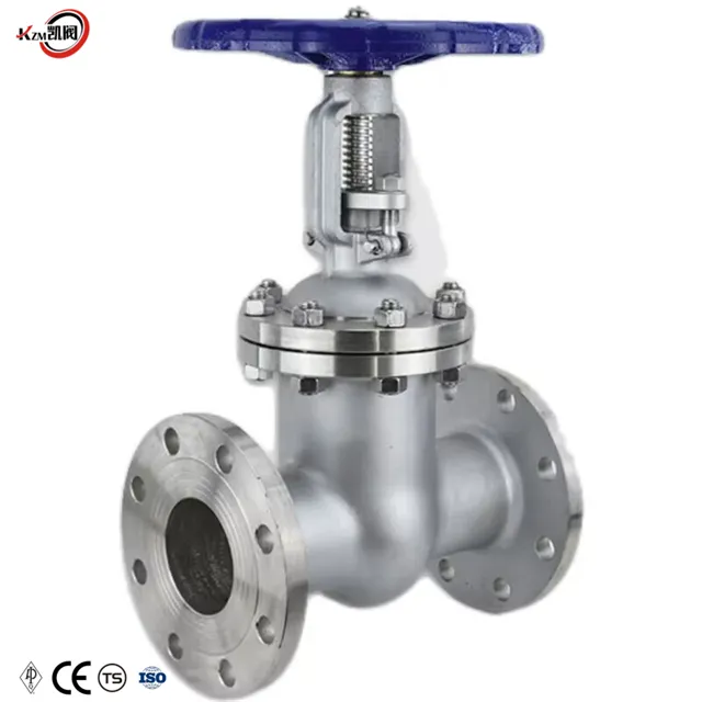 DN50-16P stainless steel open stem gate valve Chinese standard SS304 flange gate valve