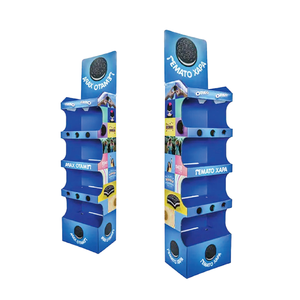 Tùy chỉnh bán lẻ hiển thị các tông đứng Pop giấy hiển thị Kệ Oreo Cookie 5 Tier hiển thị đứng - Product Image 4