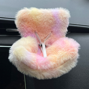 מיני שטוף בטיחות מושב kawaii labuu בובה תצוגה מושב אוויר רכב ארומה קישוט אביזרים