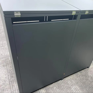 商用室外垃圾容器金属垃圾桶带卷盖垃圾桶带盖子垃圾隔离箱 - Product Image 6