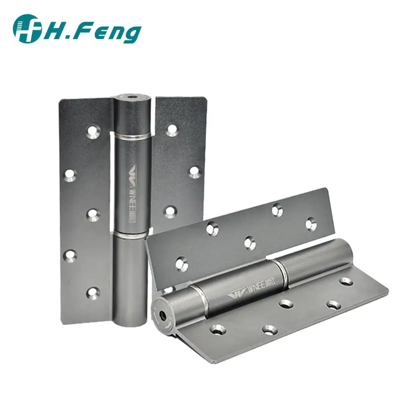 Bisagra de puerta de aluminio ajustable hidráulica de aluminio tipo E bisagras ocultas para puerta de aluminio