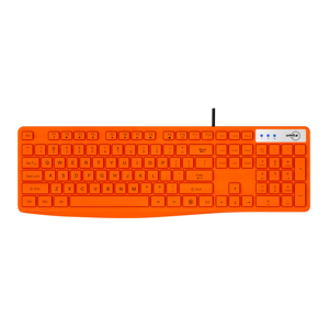 Atacado 104-Slim Anti-Dusty USB Teclado Com Fio Leve Chaves Chocolate para Office & Desktop/Laptop Multi-Keys Novo Status
