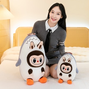 หมอนตุ๊กตาฉลามเป่าลมขนาด40ซม./60ซม. ทำจากผ้าฝ้าย PP ซักได้น่ารักตุ๊กตาตัวใหญ่บรรเทาความเครียด - Product Image 2