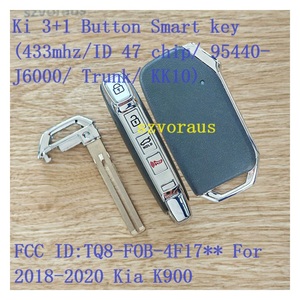 Ki 3 + 1 düğme akıllı anahtar (433mhz/ID 47 çip/95440-J6000/gövde/KK10) - Product Image 2