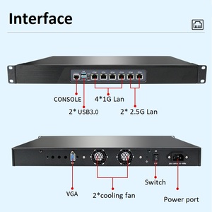 1U Rackmount Firewall Appliance core i3 /i5/ i7 1165 g7 6 * I226 2500M NICs Soft Router pfSense OPNsense Network server computer - Product Image 2