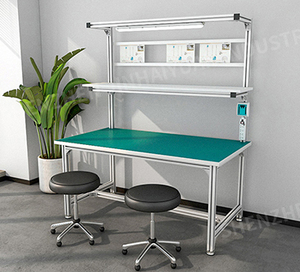 Factory Heavy Duty 10ft Esd Workshop Tool Lab Steel Phone <strong>Computer</strong> Repair Laboratory <strong>Assembly</strong> Line Aluminum Workbench - Product Image 5