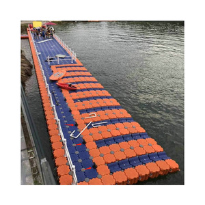 Nổi máy bay phản lực trượt tuyết Lift phao thuyền Dock Cubes Modular nền tảng biển HDPE câu cá du thuyền tàu nuôi trồng thủy sản lồng lối đi - Product Image 6