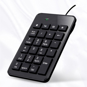 El teclado de números negros de 23 teclas con cable USB es aplicable al producto de cajero frontal de oficina de escritorio Fabricante de teclados OEM - Product Image 2