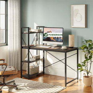 Modern Laptop Stand Desk <strong>Notebook</strong> <strong>Computer</strong> Holder Wood Desktop Study <strong>Table</strong> and Chair with Bookshelf Shelves <strong>Computer</strong> <strong>Table</strong>