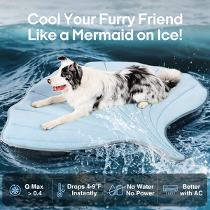 Grosir kustom baru penjualan laris tikar hewan peliharaan pendingin ekor ikan serasa keren alas anjing - Product Image 3