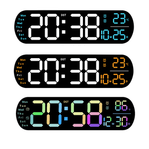 Benutzer definierte elektrische Timer Count Up Countdown Digitale Wandfarbe Wecker Snooze Fernbedienung Tisch LED-Uhr - Product Image 3