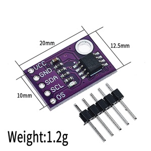 LM75 LM75A温度センサー高速I2Cインターフェース高精度開発ボードモジュール - Product Image 5
