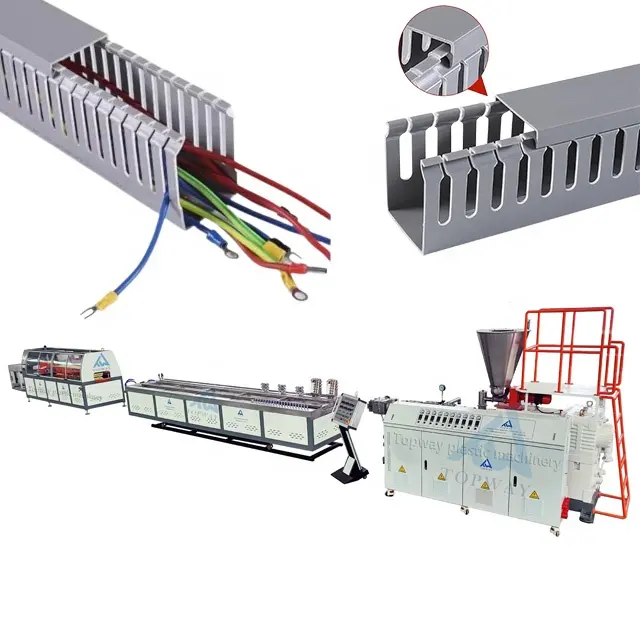PVC kablo kanal yapma makinesi PVC kablo tepsisi kanal ekstrüzyon makinesi PVC profil yapma makinesi