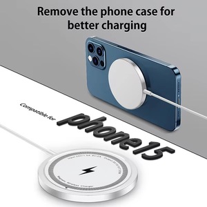IPhone用ケーブル付き磁気ワイヤレス充電器USBType C 15 14 13 12 11 Pro Max SamsungAndroid Phonesクイック充電アダプター - Product Image 5