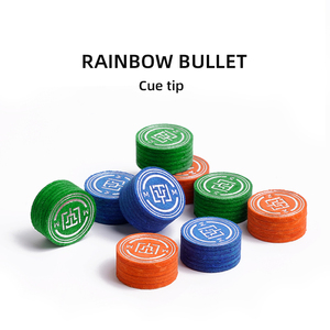 TY gökkuşağı Bullet orijinal bilardo bilardo ıstakası İpucu 14mm düşük sapma yüksek elastikiyet bilardo havuz Cue Carom İpucu aksesuarları - Product Image 5