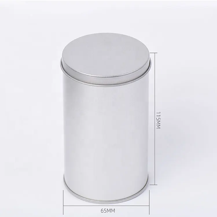 Boîte d'emballage de thé Matcha en métal boîtes rondes personnalisées boîte à thé en gros chinoise personnalisée vide ronde boîte de café en métal boîte à thé en métal
