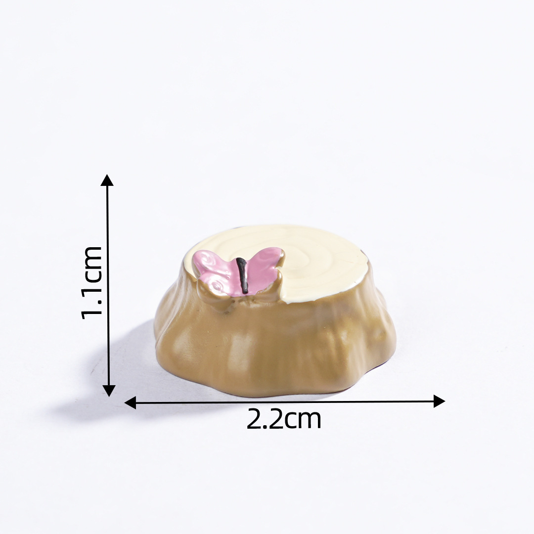 colorful 7 White butterfly tree stumps