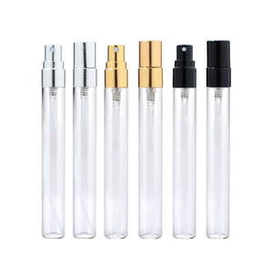 Atacado 2ml 3ml <span class=keywords><strong>5ml</strong></span> 10ml Vazio claro Embalagem Cosmética Vial Garrafa De Vidro Cilindro Recarregável Garrafa De Bolso para Perfume Beleza