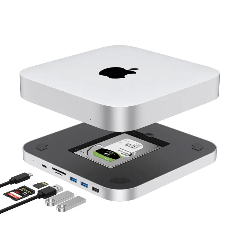 MC25H Colorii nuovo mini hub Mac con 4K HDMI VGA 5G USB A e porta di tipo c