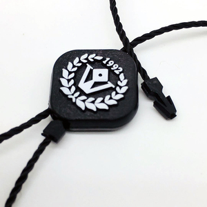 Logotipo de marca personalizado Sello de muestra Etiquetas de plástico Cadena de bloqueo Etiqueta Colgante con cadena Pin de seguridad para etiquetas de ropa Cadena de etiquetas - Product Image 3