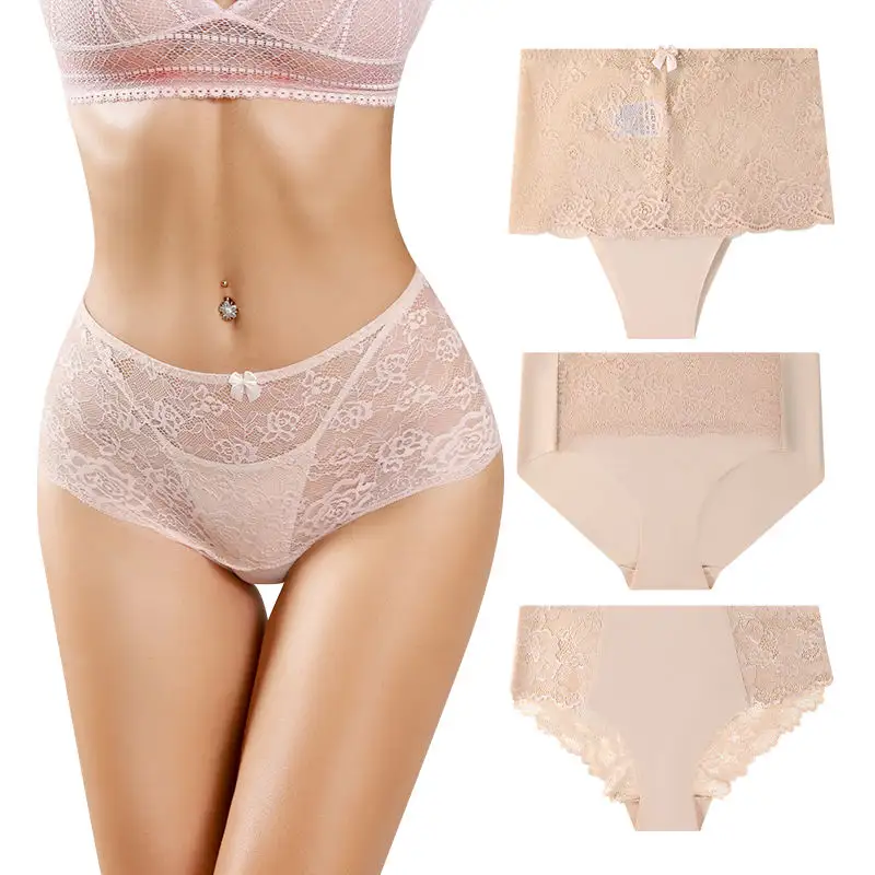 OEM Sexy Lace Dessous Frauen tragen Sexy Panty Organic Set Schöne Höschen Baumwolle Essbare Höschen