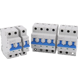 QJC C32MCBスイッチ2つの三相単極2p3p4p16amp 32 amp 63A230/400v ac dcミニミニチュアサーキットブレーカー - Product Image 5