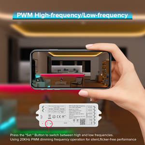 2025 nuovo Multi colore 5050 Smd COB PWM RGBW RGBCCT ad alta frequenza TUYA RGB WIFI 3 in1 LED Controller