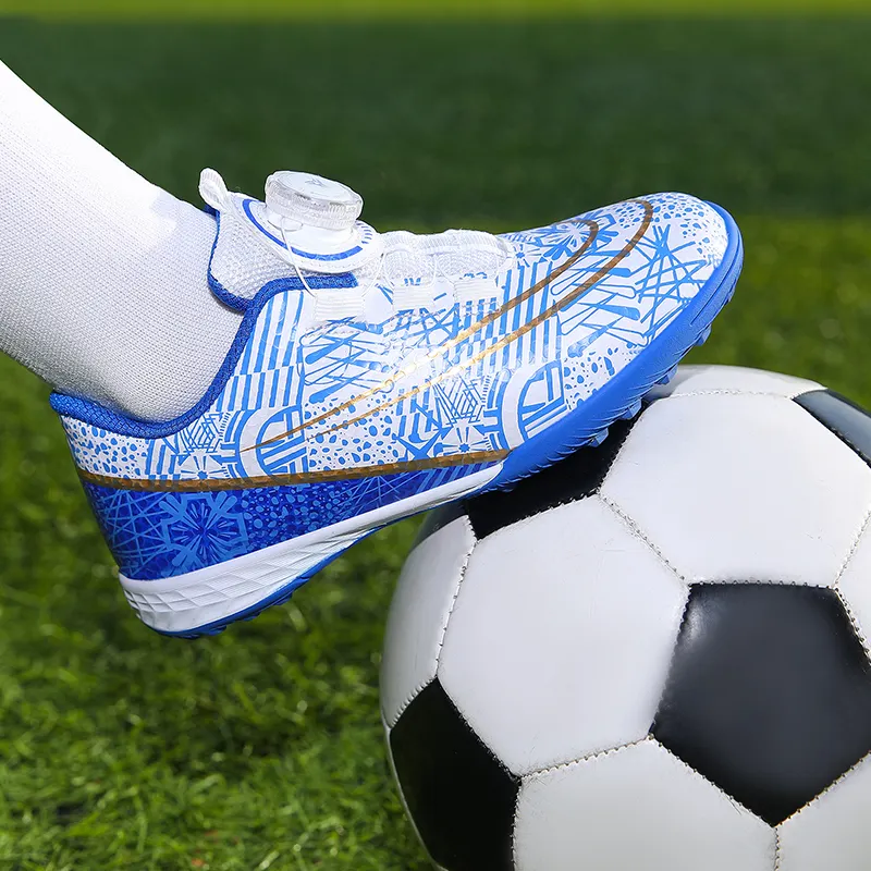 soccer shoes turf artificial grass foot Outdoor Boys Kids Soccer Shoes Cheap scarpe da calcio Football Boots paire de magre foot