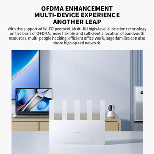 Xiaomi MijiaルーターBE5000 5Gルーターメッシュグループ2.4GHz 5GHz MLOデュアルバンドとMi App Homeネットワークファイバー互換性